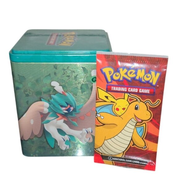 Pokémon Trading Card Collectors Tin & 2024 McDonald's card pack - Picture 1 of 12